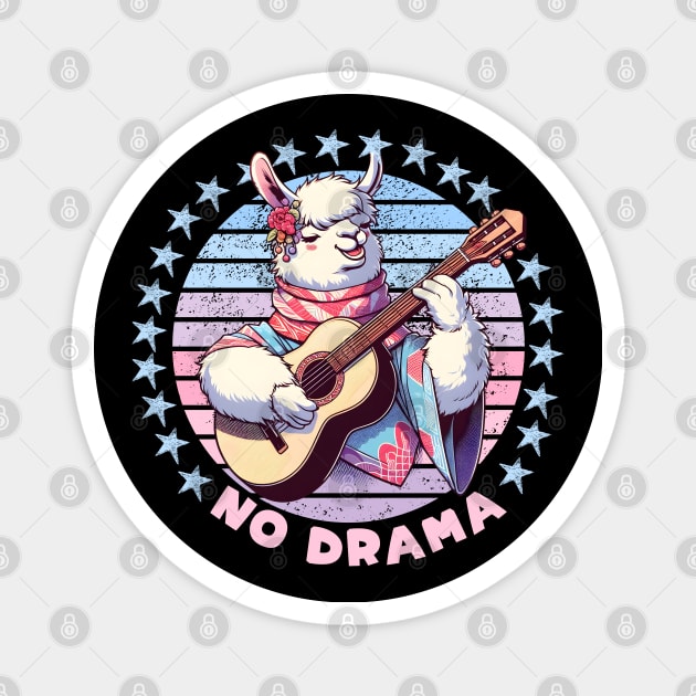 Rock and roll Llama Magnet by Japanese Fever